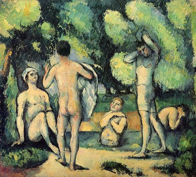 Paul Cezanne Badende oil painting picture